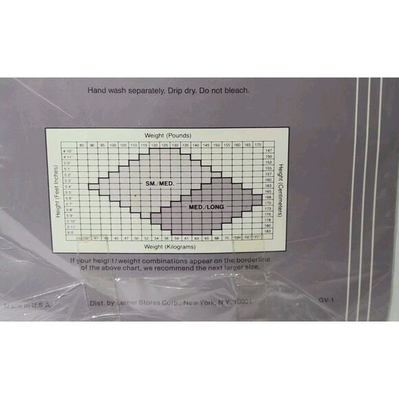 Vintage Gloria Vanderbilt  Sheer To Waist Pantyhose Deep Navy Size Small/Medium - Picture 3 of 3